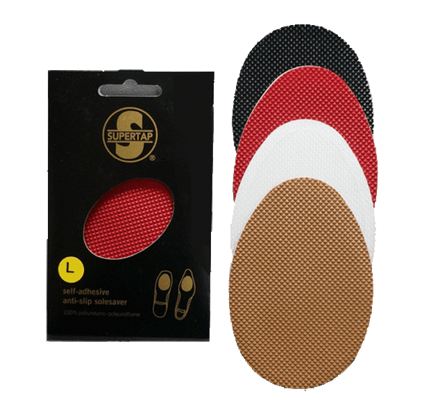 Supertap Self-Adhesive Anti-Slip Solesaver Large (Red, Black, Tan) Shoe Repair 5.49