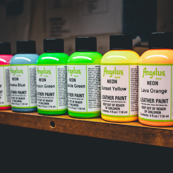 Angelus Neon Acrylic Leather Paint (1 oz) 12 Colors Available