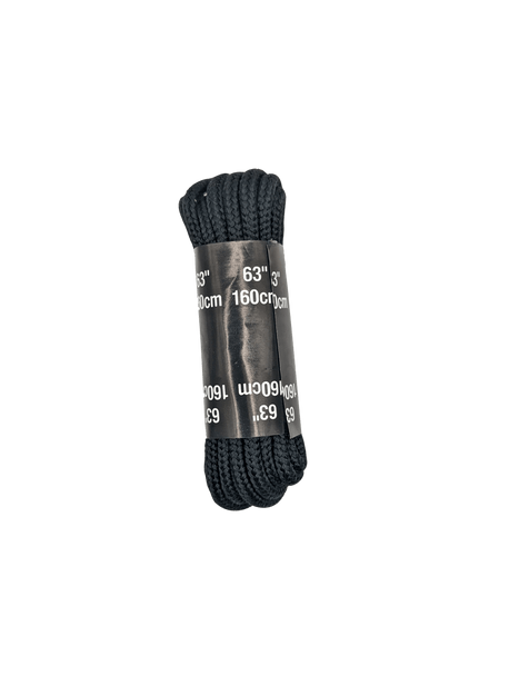 Heavy Duty Black Round Nylon Boot and Hiking Shoe Laces (1 Pair)