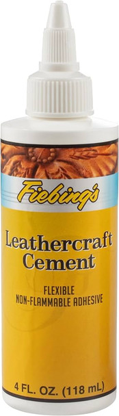 Fiebing's Leathercraft Cement | Non Flammable Adhesive (4 fl oz)