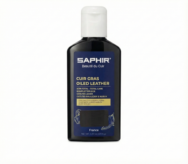 Saphir Oiled Leather Cream & Polish | Cuir Gras (125 ml)