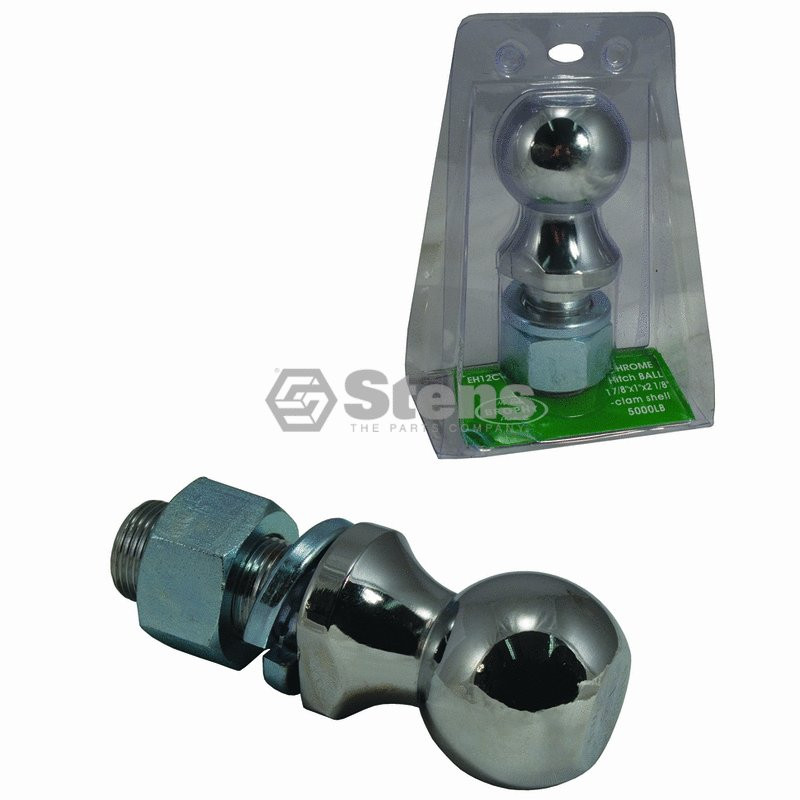Hitch Ball 1 OD Shank, 2 5/16 Dia. 6,000 LB Capacity