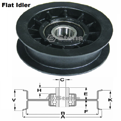 Transmission Idler Pulley Kit Replaces John Deere GX20287 / GX20286 Transmission Idler Pulley Kit Replaces John Deere GX20287 / GX20286