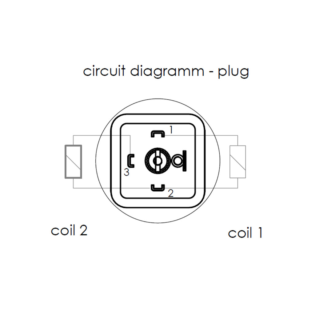 Kendrion LHR circuit diagram, circuit diagram reversible solenoid, dual coil actuator