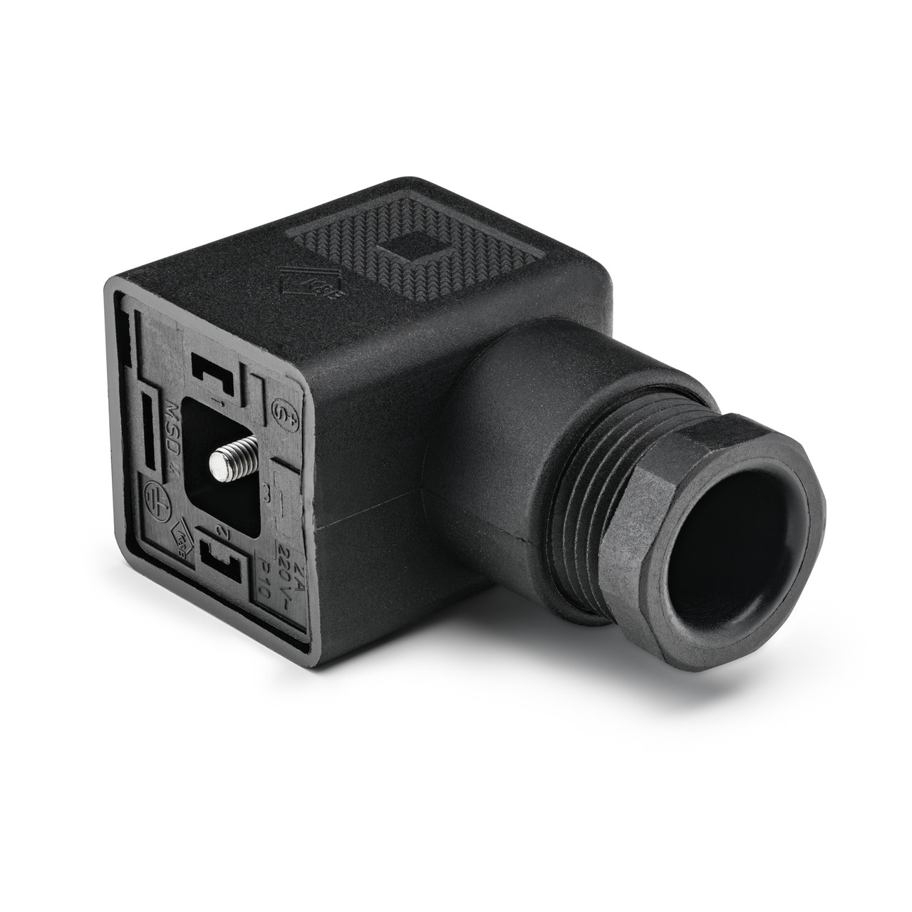 Rectangular DIN Connector, rated for 250V - 10A - Solenoid Ninja