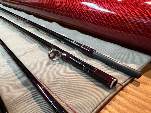 Tom Morgan RodSmiths Graphite Fly rod 9' 4wt 4pc Red Blank (Down Locker)