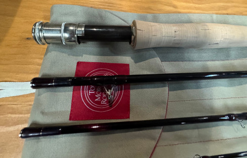 Tom Morgan RodSmiths Graphite Fly rod 9' 5wt 4pc Red Blank