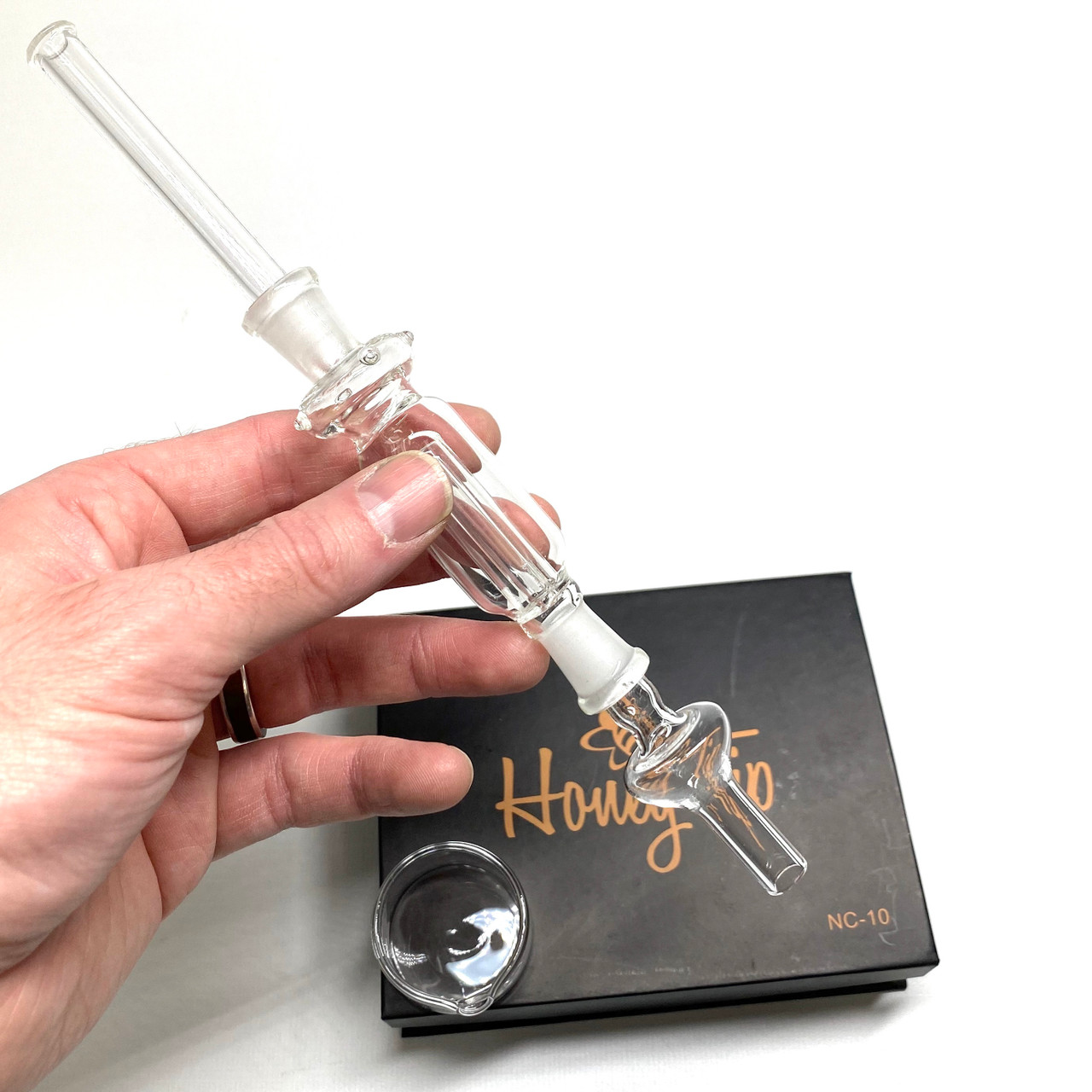 Honey Tip 10mm Titanium Nectar Collector Black Box Kit - Puffr