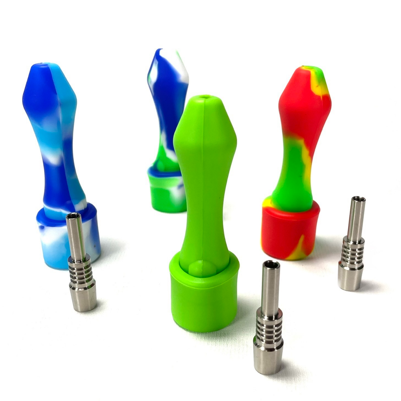 10mm Ti Pocket Silicone Nectar Collector 1 Count Assort - Puffr