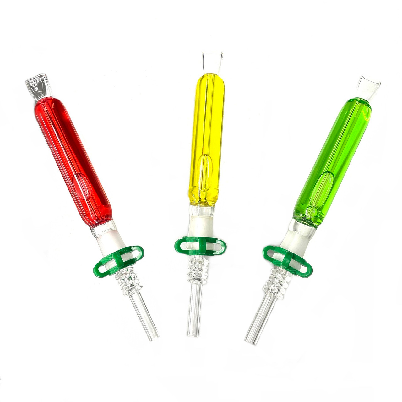 6 Glycerin Glass Dab Straw - Various Colors - (1 Count) — MJ Wholesale