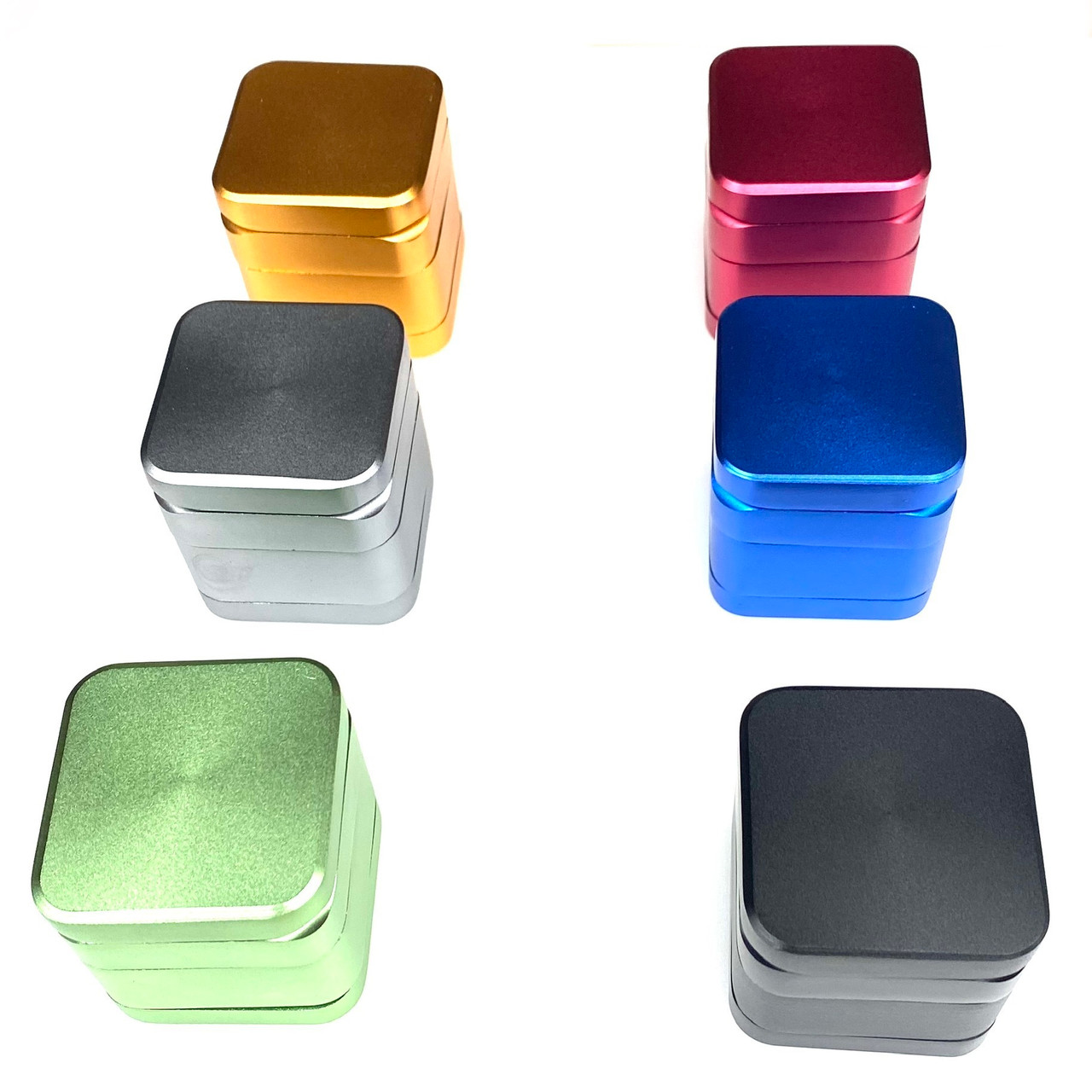 4 Piece Square Magnetic Grinder 2.25