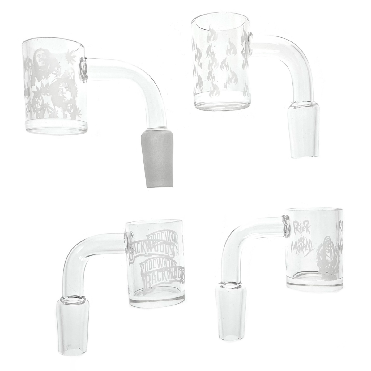 Engraved Quartz Banger V2 1 Count Assorted Styles Puffr