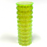 Large Acrylic Herb Grinder HOT YELLOW BABY (10 PACK)