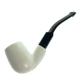 Miniature Meerschaum Classic Smooth Pipe - Case