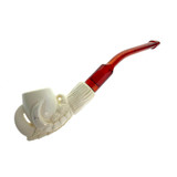 Mini Claw Pipe With Case Paykoc Genuine Block Meerschaum M60010