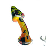 Mushroom Bong Silicon and Glass 8" Assorted Colors 1 Count