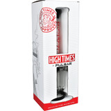High Times x Pulsar Logo Straight Tube Recycler Water Pipe - 14.75"
