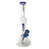 Phoenix Glass 13.5" Slim Beaker with 3 Tree Arm Perc 1 Count Assorted Colors