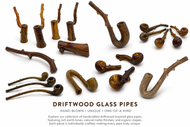 Woodgrain Manzanita Wood Glass Pipes