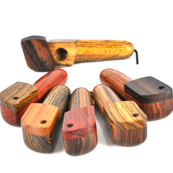 Skytopper USA Crafted Wood Pipe with Swivel Lid 4" - 1 Count Assorted Color