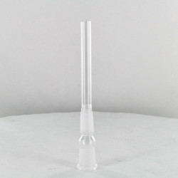 Glass Waterpipe Downstem 14mm Male w/14mm Female Bowl (5" to top of male joint w/ 1" bowl)