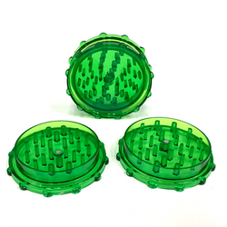 Large Acrylic Herb Grinder GREEN (10 PACK)