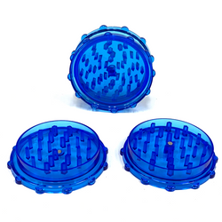 Large Acrylic Herb Grinder BLUE (10 PACK)