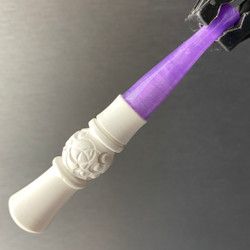 The Penguins Purple Meerschaum Cigarette Holder Crutch 3.65" Paykoc