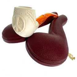 Miniature Meerschaum Peace Pipe - Profile