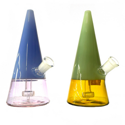 Conehead Colorful 7" Glass Rig Water Pipe 1 Count Assorted