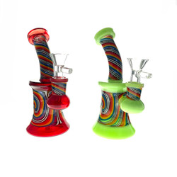 Bent Neck Wigwag Water Pipe 6"