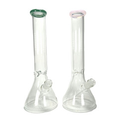 Classic Scientific Glass Beaker 14" Water Pipe 1 Count Assorted Colors