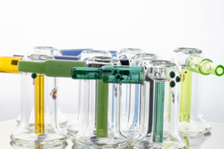 Bubbler 01 – 3.5" Mini Slitted Downstem Bubbler (Multiple Colors Available)