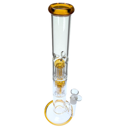 Double Tree 8 Arms Perc Water Pipe 16.7"