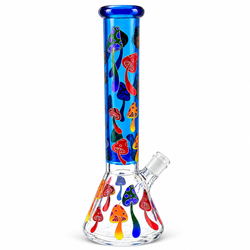 15" Glow-In-The-Dark Mushroom Bong