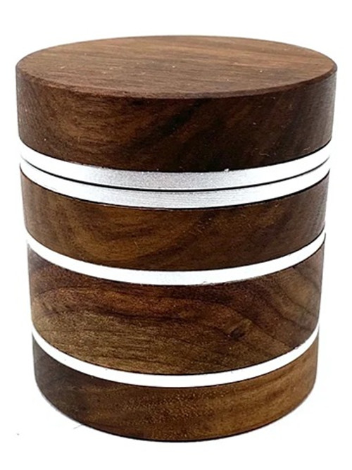 Mahogany wood cannabis grinder