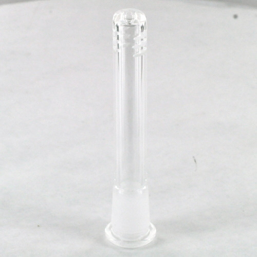 Glass Downstem For Water Pipes and Silicone Bongs 18mm Male 4" Length