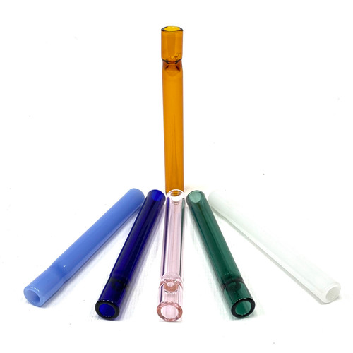 4" Glass Chillum Tubes (Assorted Colors)