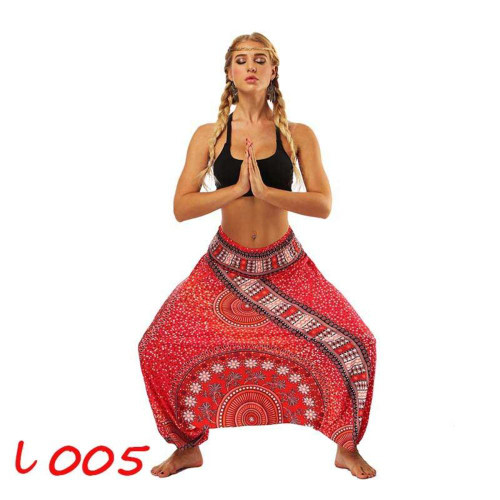 Magical Red Hankerchief Paisley Lantern Harem Pants (One Size) YCL-005