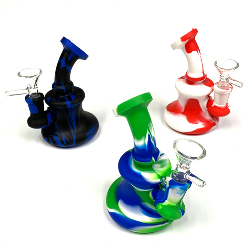 Silicon Rig Water Pipe 5" Assorted Colors