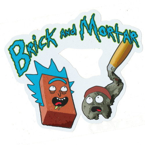 Brick and Mortar High Quality Sticker 3.5" x 4"