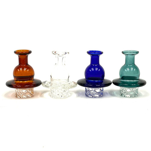 Spin Cut Carb Cap 37mm Outer Dimension Assorted Colors 1 Count