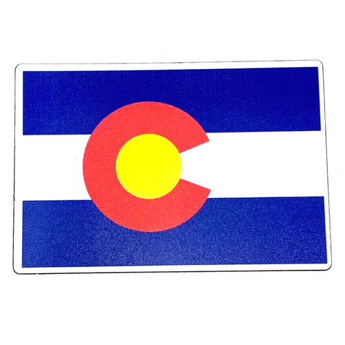 Colorado Flag Printed Flexible Magnet Colorado Made 3"x4"