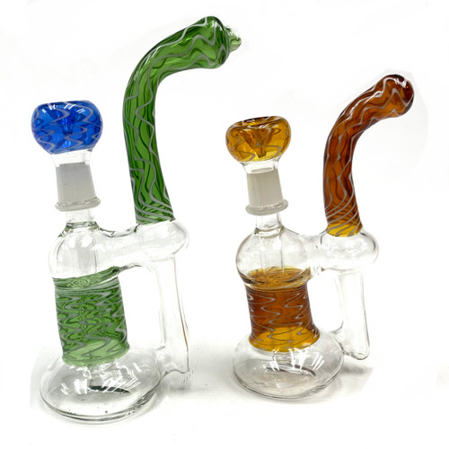 Sexy Glass Stiletto Bubbler Puffr 7"