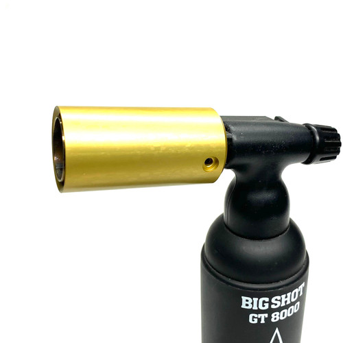 Gold Turbo Metal Nozzle Guard for Blazer Big Shot / Big Buddy Butane Torches Puffr Exclusive
