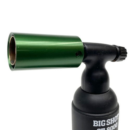 Matte Green Turbo Metal Nozzle Guard for Blazer Big Shot / Big Buddy Butane Torches