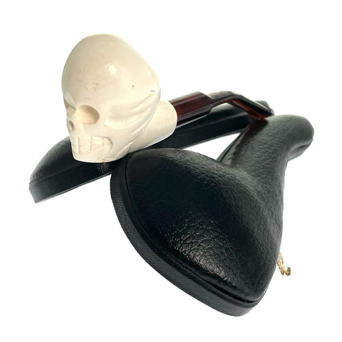 Miniature Meerschaum Skull Pipe - Profile