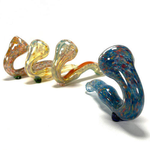 Frit Sherlock 4.5" Long Hand Pipe 1 Count Assorted