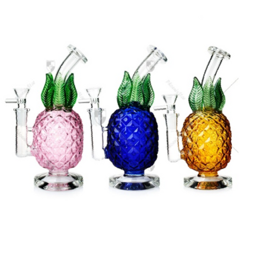 Gorgeous Glass Pineapple Water Pipe 11.8" 1