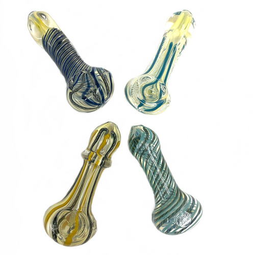 Fuming 2.5" Angry Nepal Glass Hand Pipe 1 Count Assorted